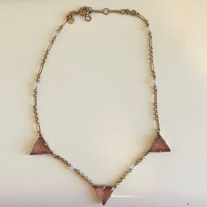 J. Crew purple stone, statement necklace